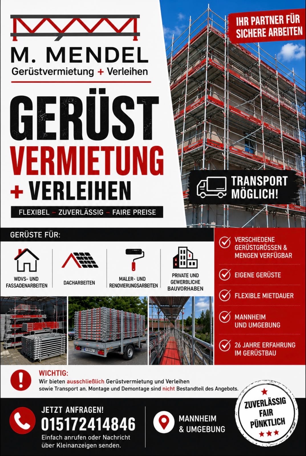 M. Mendel – Gerüstvermietung